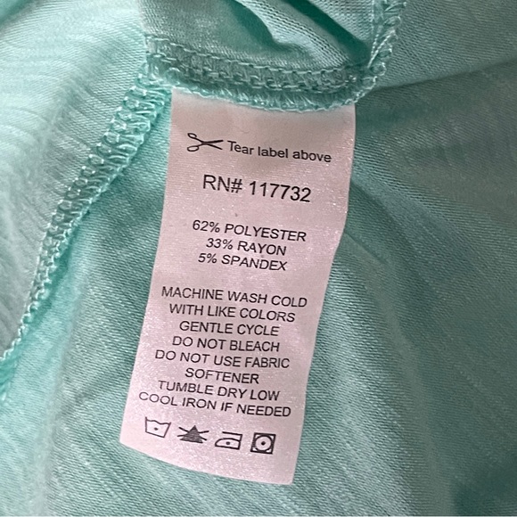 *Zeroxposur Junior's Turquoise Short Sleeve T-Shirt Size L - Picture 13 of 13